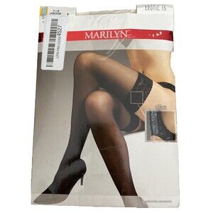 Marilyn Black/Erotic Thigh High Stockings